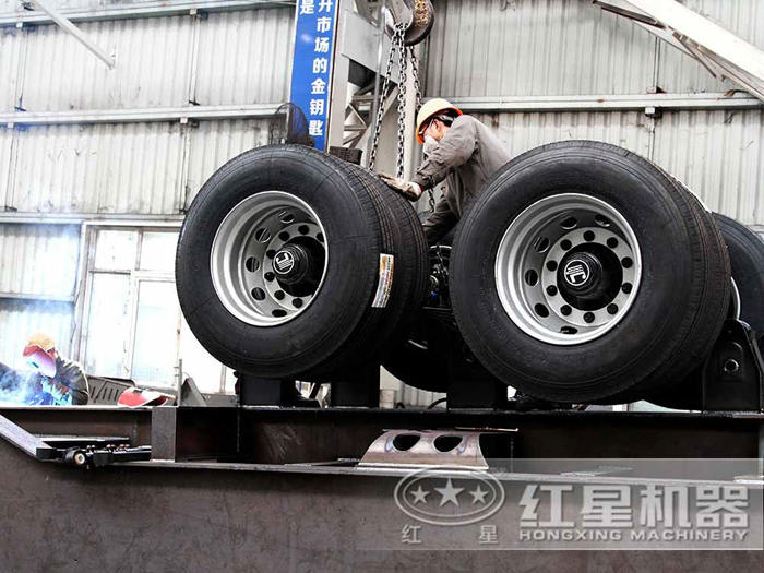 車載移動破輪胎細節(jié)展示